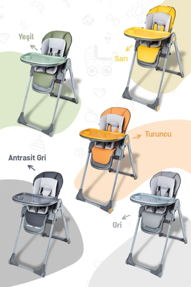 Baby Care Flex Mama Sandalyesi (ANTRASİT) - 2