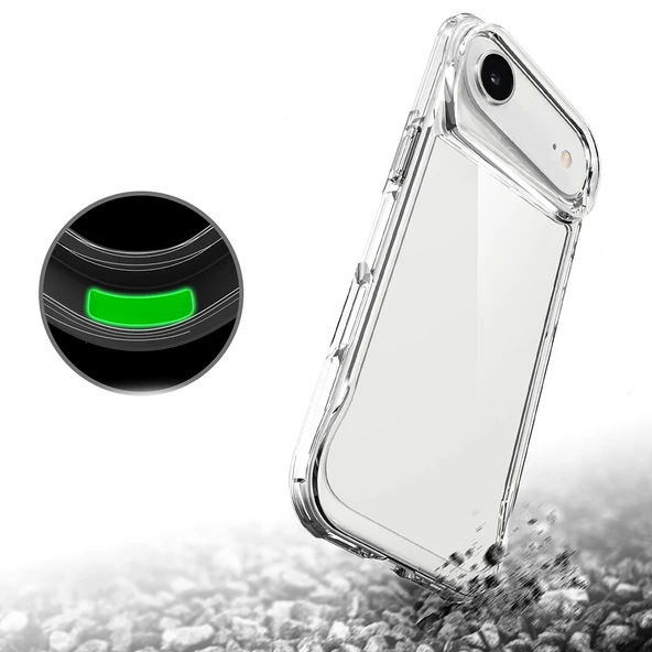iPhone 17 Air Kılıf Zore T-Max Kapak - Şeffaf - Resim 6