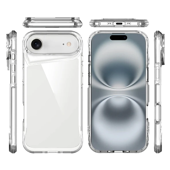 iPhone 17 Air Kılıf Zore T-Max Kapak - Şeffaf - Resim 3