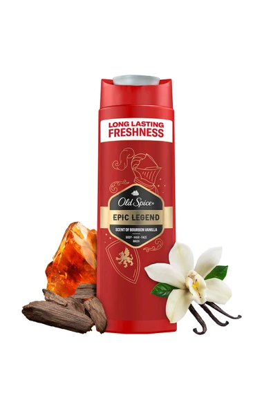 Old Spice Epic Legend Erkek Duş Jeli ve Şampuan 400 Ml - 3