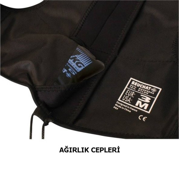 BEUCHAT Ağırlık Yeleği Sırt BLACK - 2