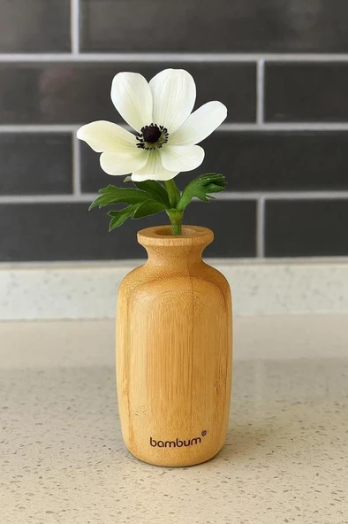 Bambum Lodi - Bambu Vazo 9,6*4,9cm - Resim 2