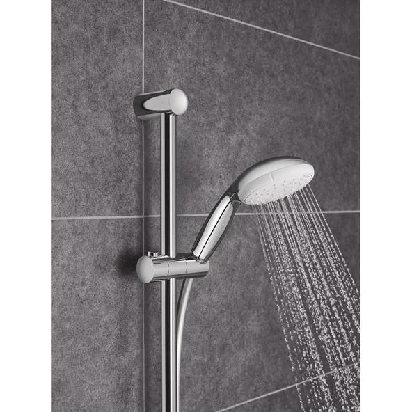 Grohe Tempesta 100 Sürgülü Duş Seti, 2 Akışlı, Krom, 2759810E - Resim 2