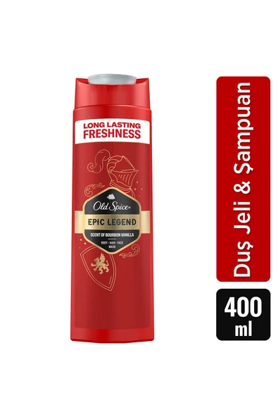 Old Spice Epic Legend Erkek Duş Jeli ve Şampuan 400 Ml - 1