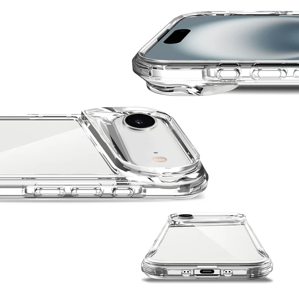 iPhone 17 Air Kılıf Zore T-Max Kapak - Şeffaf - Resim 8