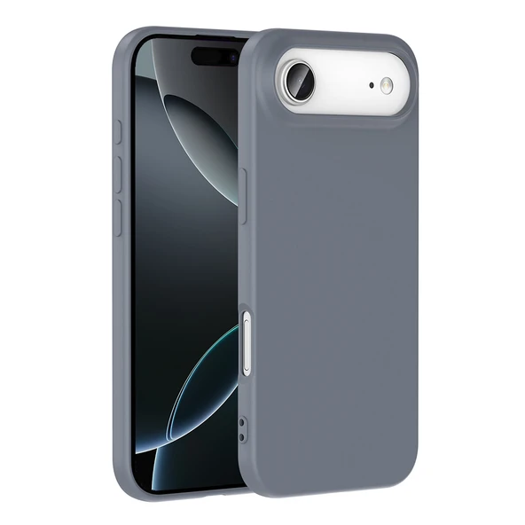 iPhone 17 Air Kılıf Zore Mara Lansman Kapak - Gri - Resim 2