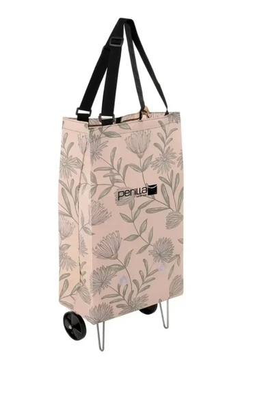 Katlanabilir Tekerlekli Pazar ve Alışveriş Çantası  54x20x35 cm, 20 Kg Kapasiteli ürün görseli 1