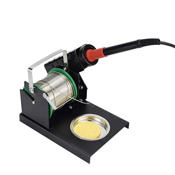 Havya Sehpası - Havya Standı LTJ217 Metal Lehim Makara ve Kalem Havya Tutuculu 110x160 mm Süngerli - 8