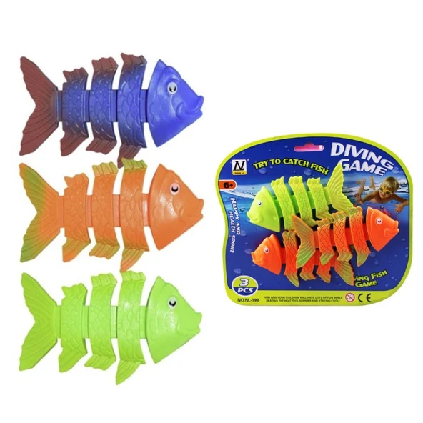 NL-19B - HAVUZ OYUNU - 3LÜ BALIKLAR FOSFORLU -96 ürün görseli