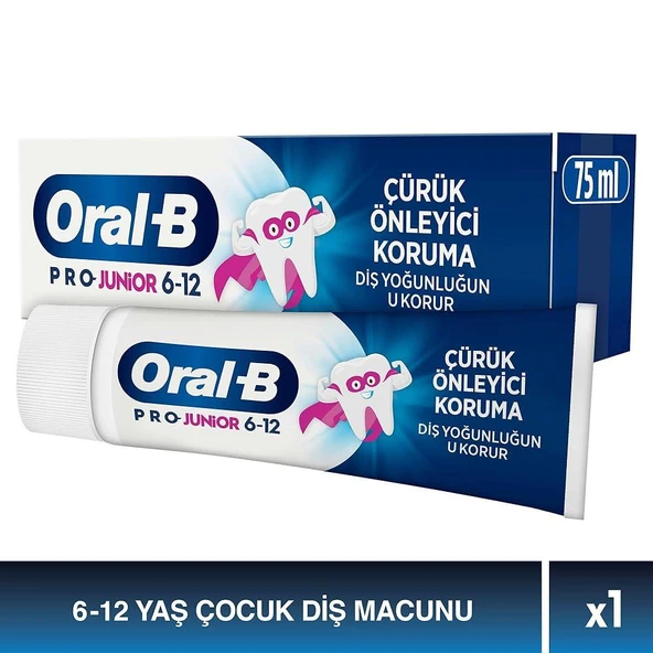 Oral-B Pro Junior Çürük Önleyici Koruma Diş Macunu 75 ml ürün görseli