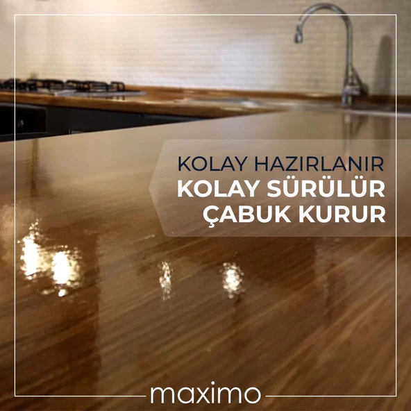 Bianca Maximo Solvent Bazlı Sıvı Cam Parlak Vernik 500 gr - Resim 4