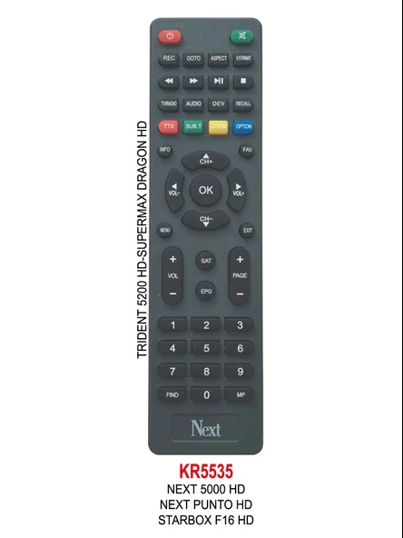 NEXT 5000 HD  UYDU KUMANDA ürün görseli