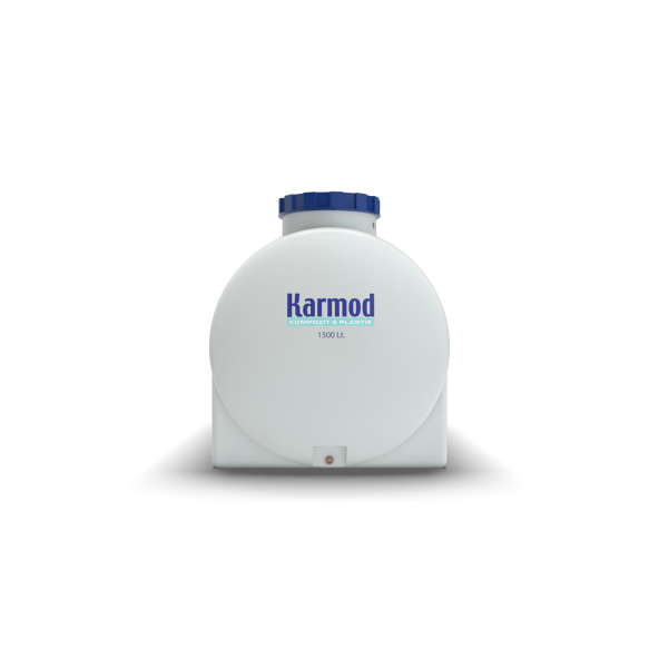 1500 Litre Polietilen Yatay Su Deposu - Beyaz - 2