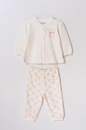 Bebek Alt Üst Takım  %100 Organik Pamuk , Bebek - Yenidoğan- csy8158 - 2
