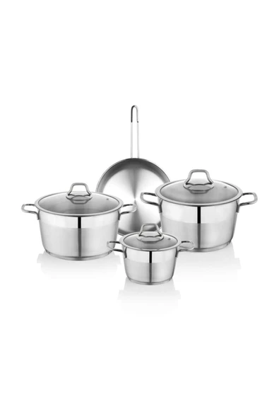 Schafer Vals 7 Parça Çelik Tencere Seti Inox ürün görseli 1