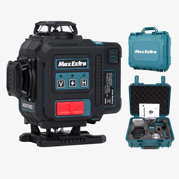 Max Extra MXP09G Lazer Hizalama Cihazı 3.7V 5200mAh Taşıma Çantalı - 2