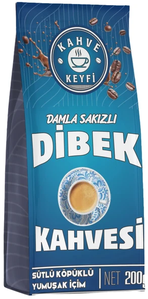 KAHVE KEYFİ DAMLA SAKIZI AROMALI DİBEK KAHVESİ 200GR - 1