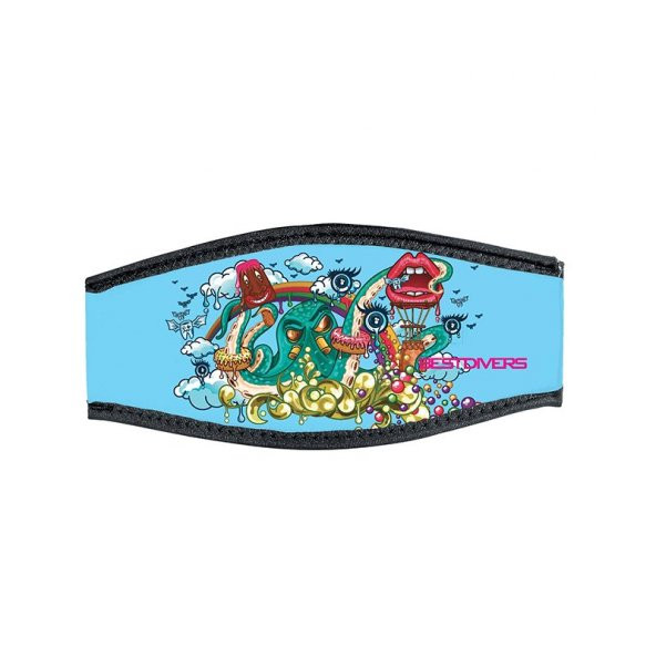 BESTDIVERS Maske Arkalığı POP ART, Neopren, Velkrolu - 3