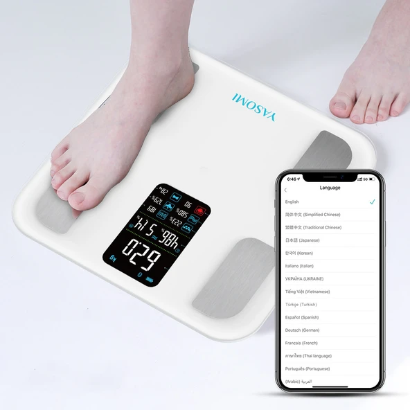 Yasomi ActiveScale FG1914 Digital Yağ Ölçer Tüm Vücut Kitle Endeksi Ağırlık Ölçer Tartı - 3