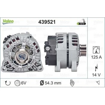Psa Alternator Berlingo II Berlingo III C4 C4 (b7) Ds4 C3 C3 II C5 II Xsara II P307 P407 P206 Partner II - Valeo 439521 ürün görseli 1