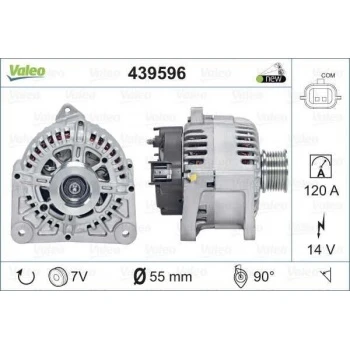 Renault Alternator Clio İii,iv Modus 1.2 16v 2.0 16v - Valeo 439596 - Resim 1