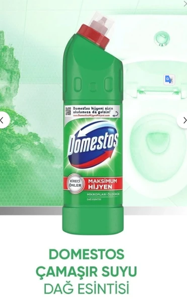 Domestos Çamaşır Suyu 750 ml Maksimum Hijyen Dağ Esintisi Yoğun Kıvamlı - 1