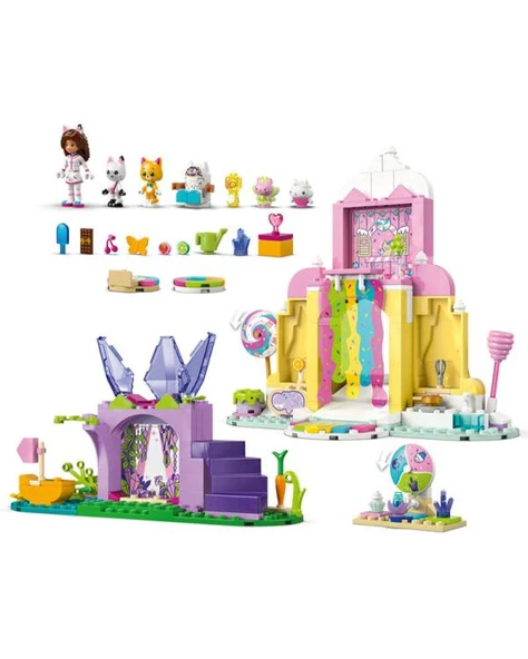 Lego Gabbys Dollhouse Tatlı Şekerleme Dağı ve Kedi Bahçesi 263 Parça 11205 - Resim 4
