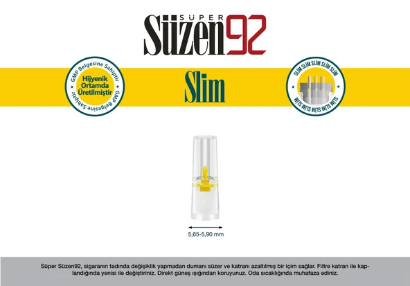 Süzen92 Sigara Ağızlığı Filtresi Slim 3'lü Set - 2