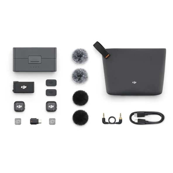 DJI Mic 3 Kablosuz 2 Kişilik Kompakt Mikrofon Seti - 4