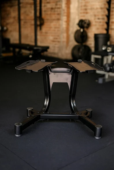 Ayarlanabilir Dambıl Standı Dayanıklı ve Ergonomik Tasarım Ev & Spor Salonu Kullanımı İçin - 5