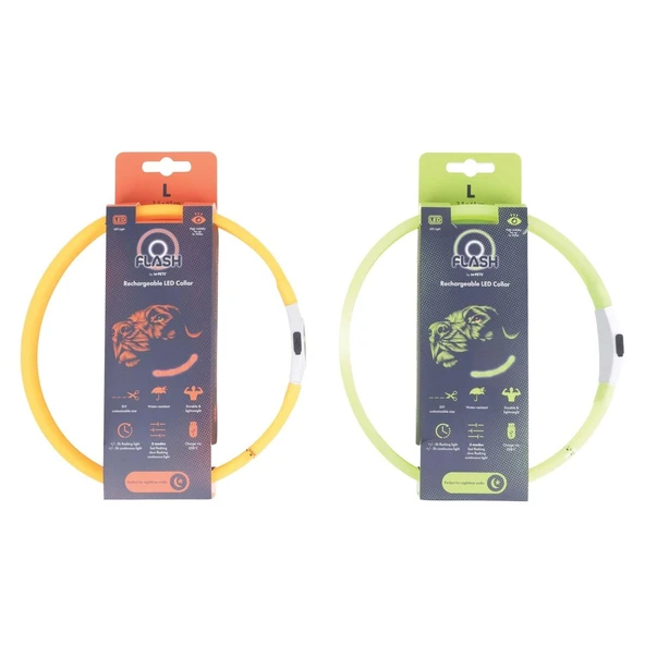 M-Pets Flash Led Boyun Tasma Yeşil (L) - Resim 3