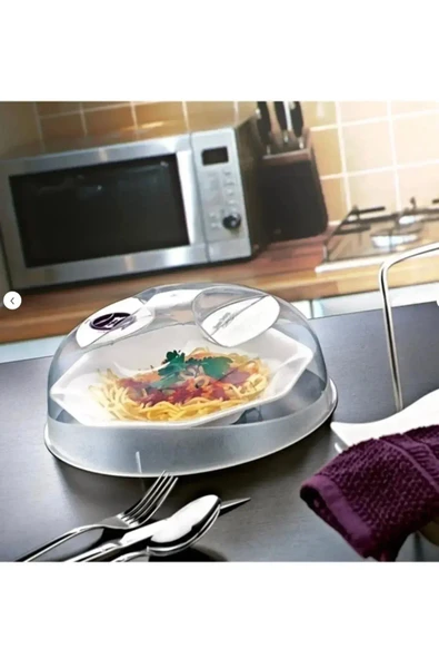 29 cm Mikrodalga Fırın Kapağı Şeffaf, Dayanıklı, Pratik Kullanım ürün görseli