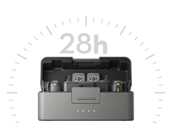 DJI Mic 3 Kablosuz 2 Kişilik Kompakt Mikrofon Seti - 6