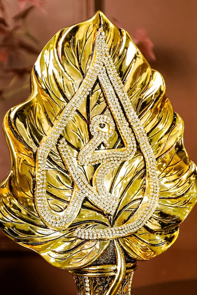 DEKORATİF BİBLOLAR YAPRAK ALLAH MUHAMMED BİBLO DEKOR OBJE EV OFİS AKSESUARLARI FİGÜR SÜS SETİ - Resim 5