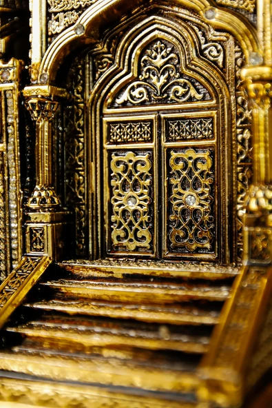 YENİ EV OFİS HEDİYESİ LÜKS FİGÜR DEKORATİF DİNİ İSLAMİ ARMAĞAN MİHRAP MİNBER SÜS OBJE - Resim 7