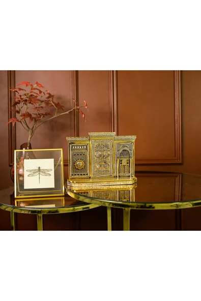 Yeni Ev Ofis Işeri Hediyesi Masa Üstü Salon Aksesuar Üçlü Kabe Kapısı Biblo - Resim 2