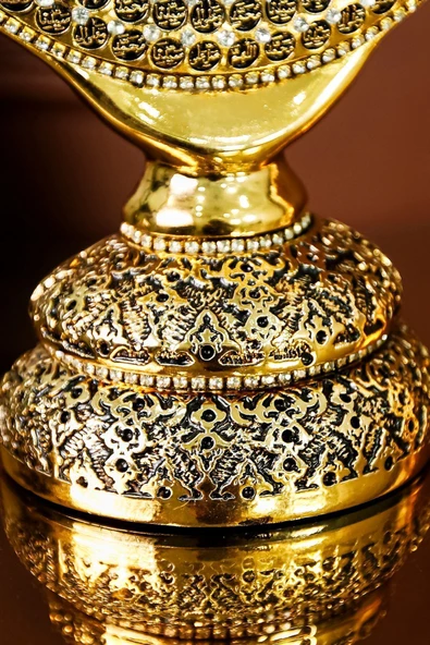 Dini Hediyelik Biblo Allah Muhammed Esmaülhüsna Süs Ikili Dekoratif Lüks Hediye - Ev Ofis Dekorasyon - Resim 7