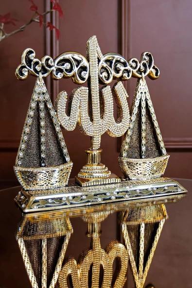 LÜKS HEDİYELİK FİGÜR DİNİ İSLAMİ BİBLO DEKORATİF ÜRÜN TERAZİ LAFIZ OBJE ürün görseli