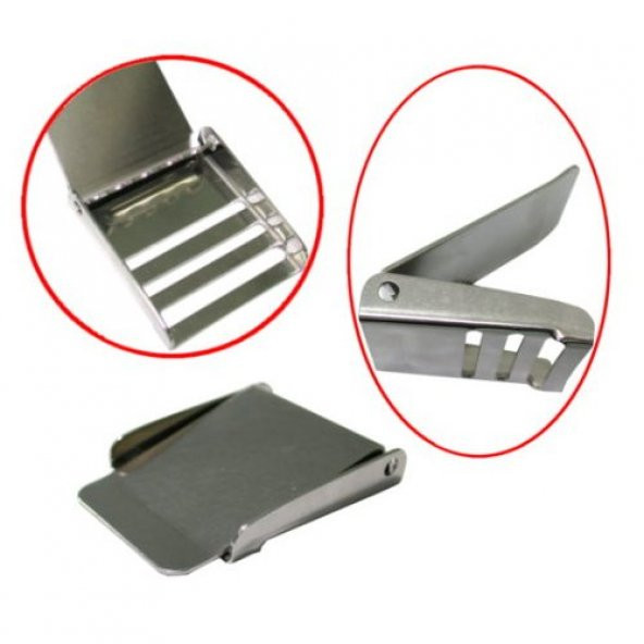 KRAKEN Ağırlık Kemeri Tokası Çelik 3 Kanallı - Resim 2