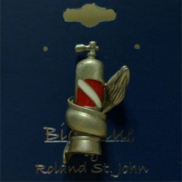 BIG BLUE Takı Rozet Kurşun TÜPE SARILI MÜREN Dalış bayraklı ürün görseli