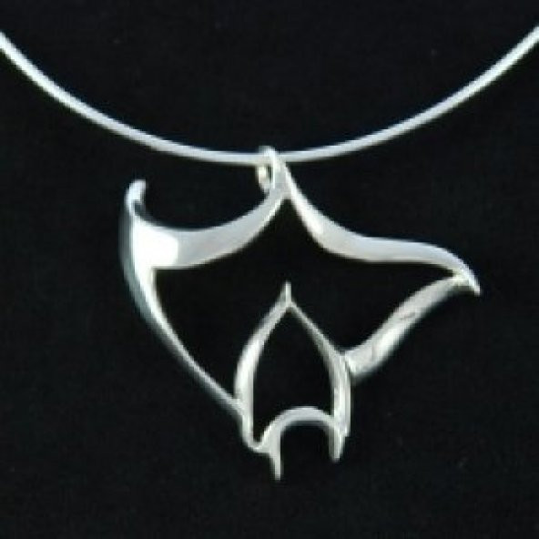 BIG BLUE Takı Kolye Ucu Seaplicity Gümüş MANTA - 2