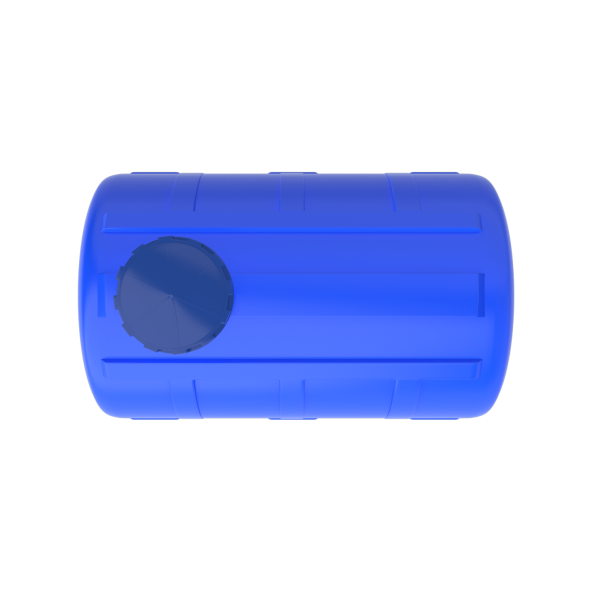 2 Ton Polietilen Yatay Su Deposu - Mavi - 3