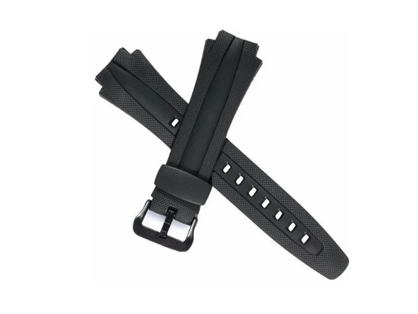 Casio Uyumlu   AQ60  AQ63 Siyah Silikon Saat Kordonu ürün görseli