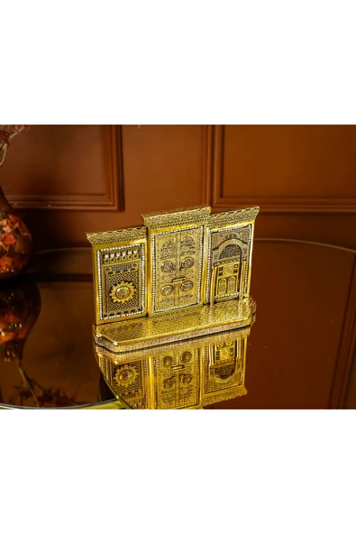 Yeni Ev Ofis Işeri Hediyesi Masa Üstü Salon Aksesuar Üçlü Kabe Kapısı Biblo - Resim 4