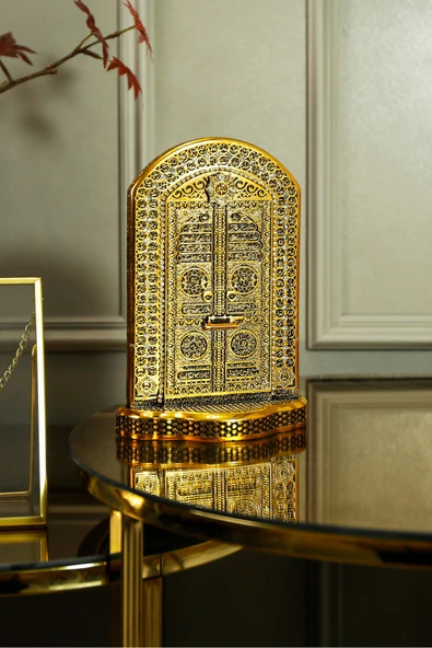 Lüks Islami Hediyelik Dini Biblolar Dekoratif Obje Süs Model Kabe Kapısı Ayetel Kürsi Figür ürün görseli