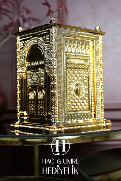 Kuran Kabı Biblo | Üç Kutsal Kapılı Kuran Hediyeli Dekoratif Obje | Ev Ofis Dekoru Dekoratif Obje - 4