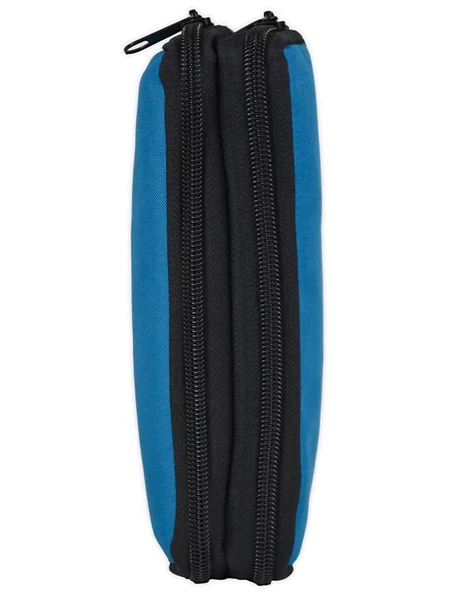 Tebag İki Gözlü Mavi Kalem Çantası - Resim 2