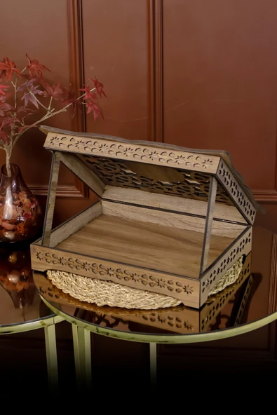 Kuran Seti Rahleli Ahşap Kuran Standı Kadife Kuran İnci Tesbih Seccade Seti - Resim 7