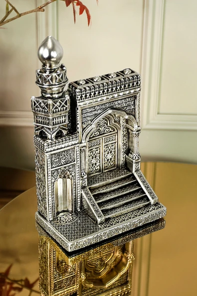 YENİ EV OFİS HEDİYESİ LÜKS DEKORATİF DİNİ İSLAMİ ARMAĞAN MİHRAP MİNBER SÜS OBJE - Resim 4