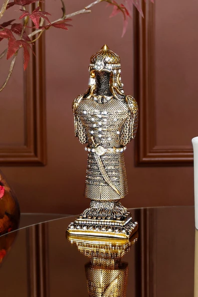 Osmanlı Zırh Biblo Dekoratif Obje Süs Hediyelik Aksesuar - Resim 3